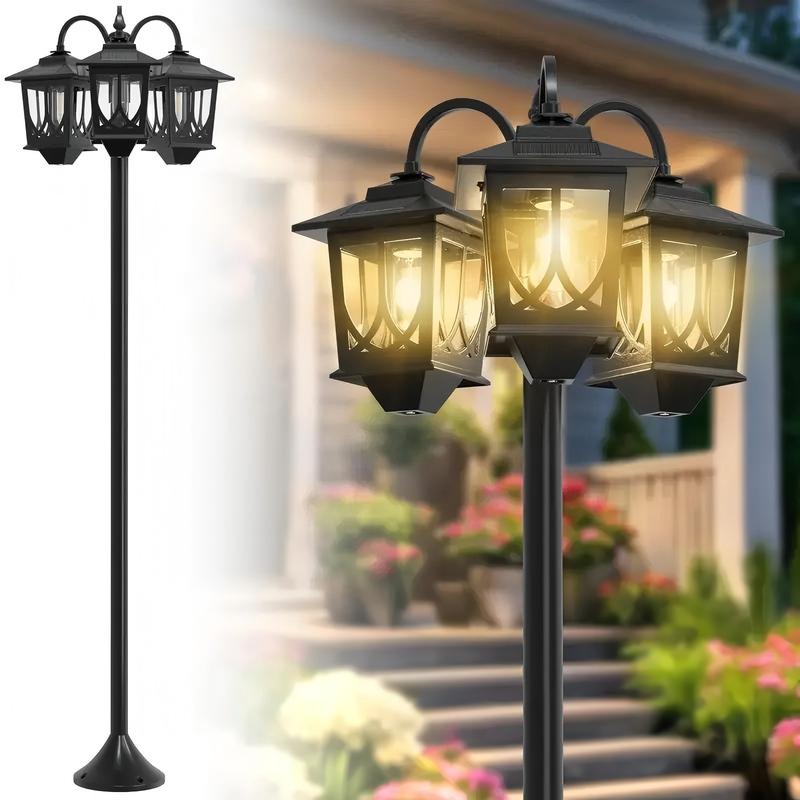 🔥Special Price $39💡3-head waterproof solar lights. 60 lumens. 2 spare bulbs.