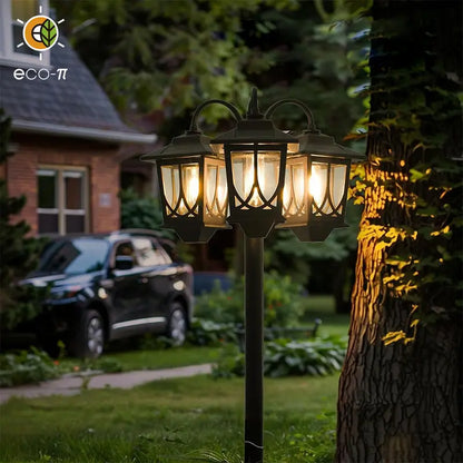 🔥Special Price $39💡3-head waterproof solar lights. 60 lumens. 2 spare bulbs.