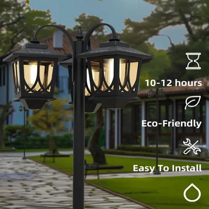 🔥Special Price $39💡3-head waterproof solar lights. 60 lumens. 2 spare bulbs.